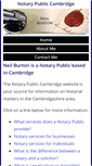 Mobile Screenshot of notarypubliccambridge.com